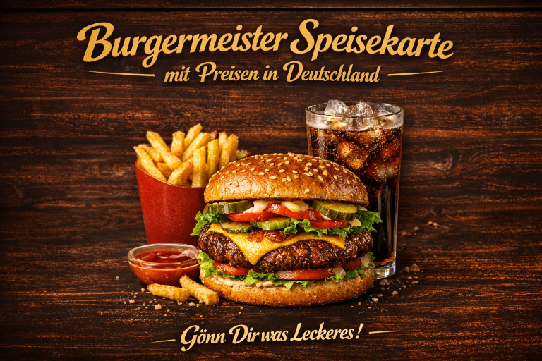 Burgermeister Speisekarte mit Preisen in Deutschland