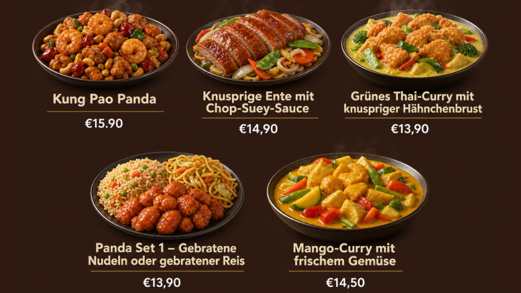 Panda Express Menüpreise in Deutschland 2 Die beliebtesten Gerichte bei Panda Express in Deutschland