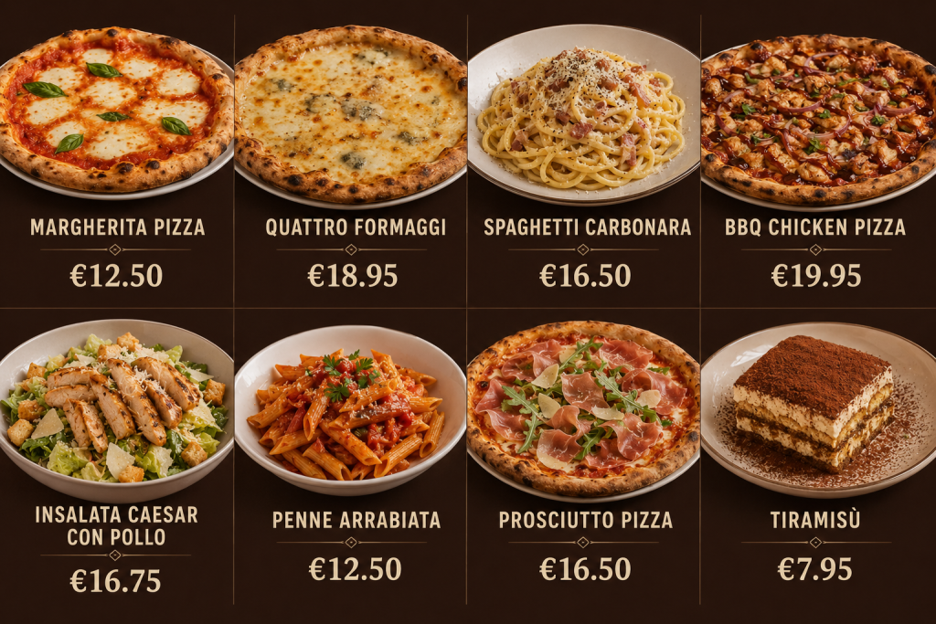 Die beliebtesten Gerichte im L'Osteria in Deutschland