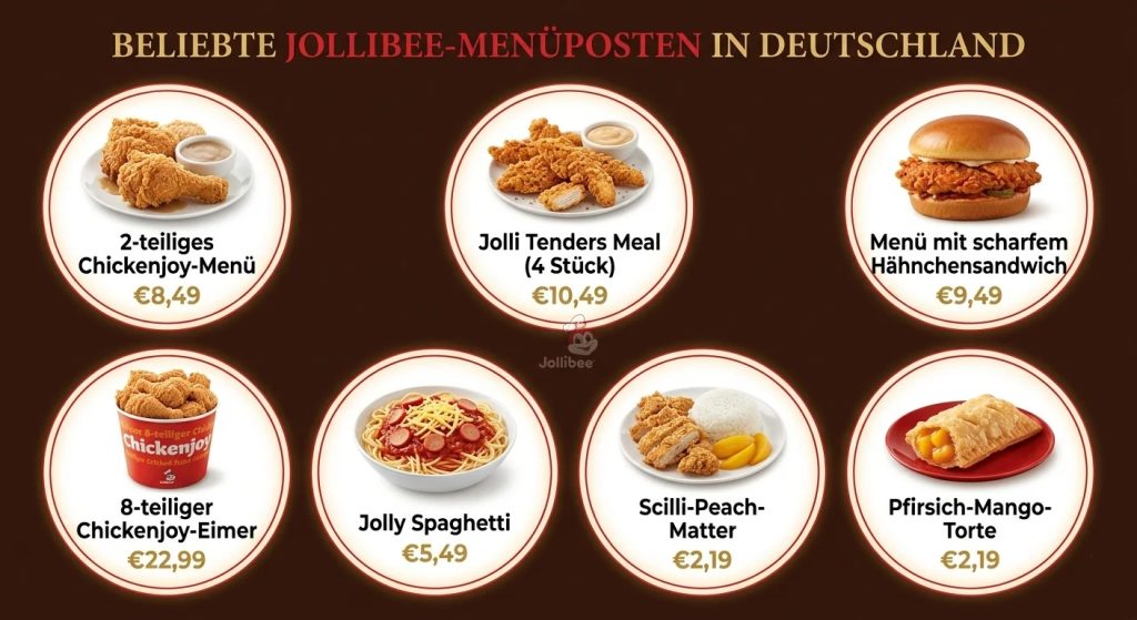 Die beliebtesten Gerichte bei Jollibee in Deutschland