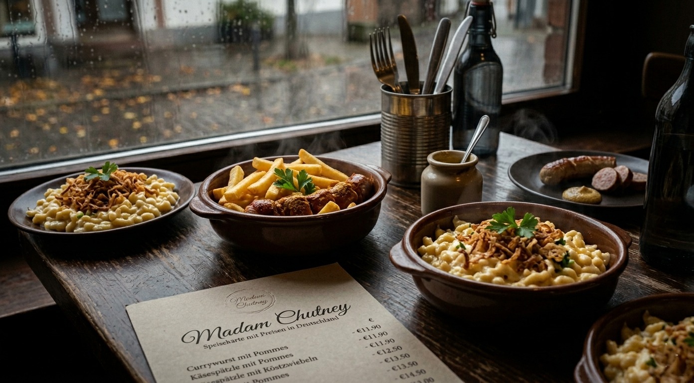 Madam Chutney Speisekarte mit Preisen in Deutschland
