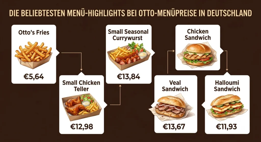 Die beliebtesten Menüpunkte bei Otto in Deutschland